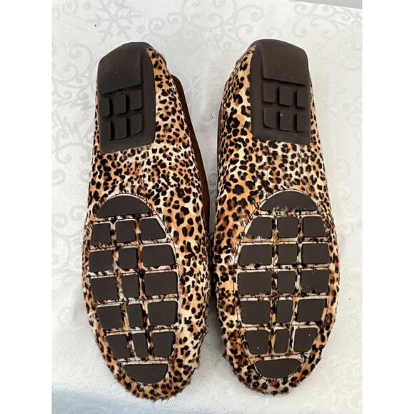Ralph Lauren  Carley II‎ Leopard Print Loafers Natural Hair Calf Women's 9B - Picture 9 of 10
